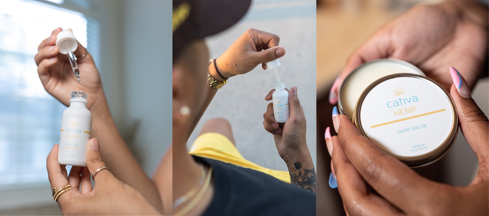 People using Cativa Hemp products